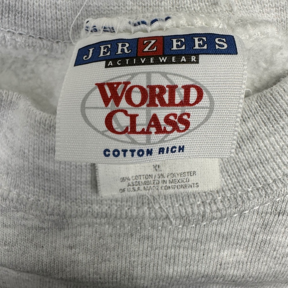 Jerzees World Class Pets com Dog TV Crewneck Sweatshirt XL Heather Gray - Picture 7 of 11